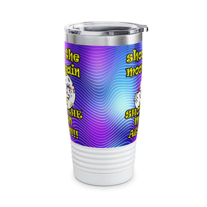shoot the moon again - Ringneck Tumbler, 20oz (purple wave)