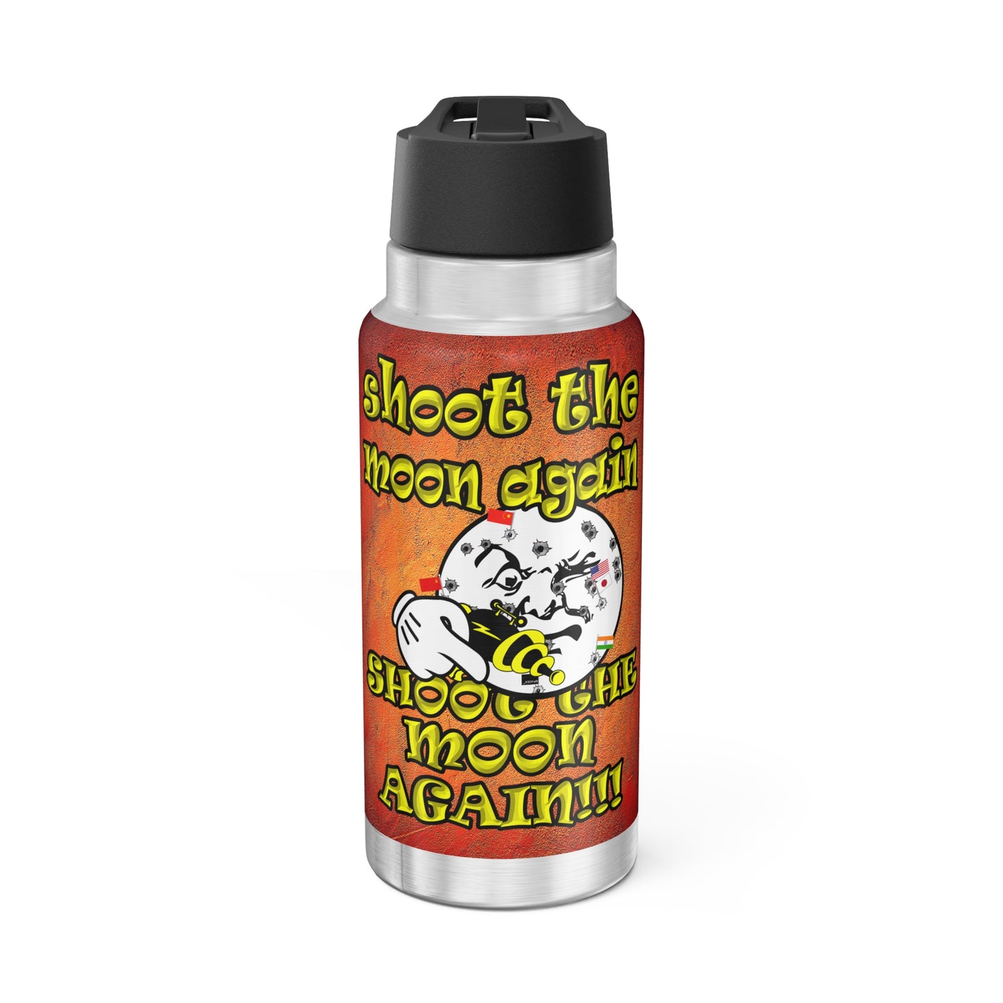 shoot the moon again - Gator Tumbler, 32oz  (burnt orange)