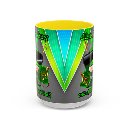 disc jockey - Accent Mug (rainbow split)