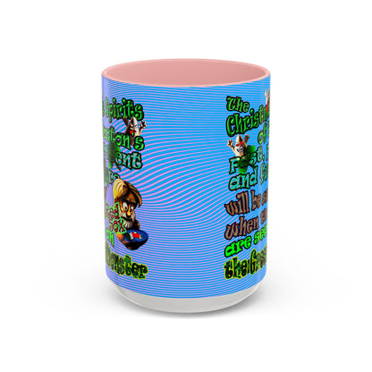 christmas spirits of boston - Accent Mug (light blue-purple wave)