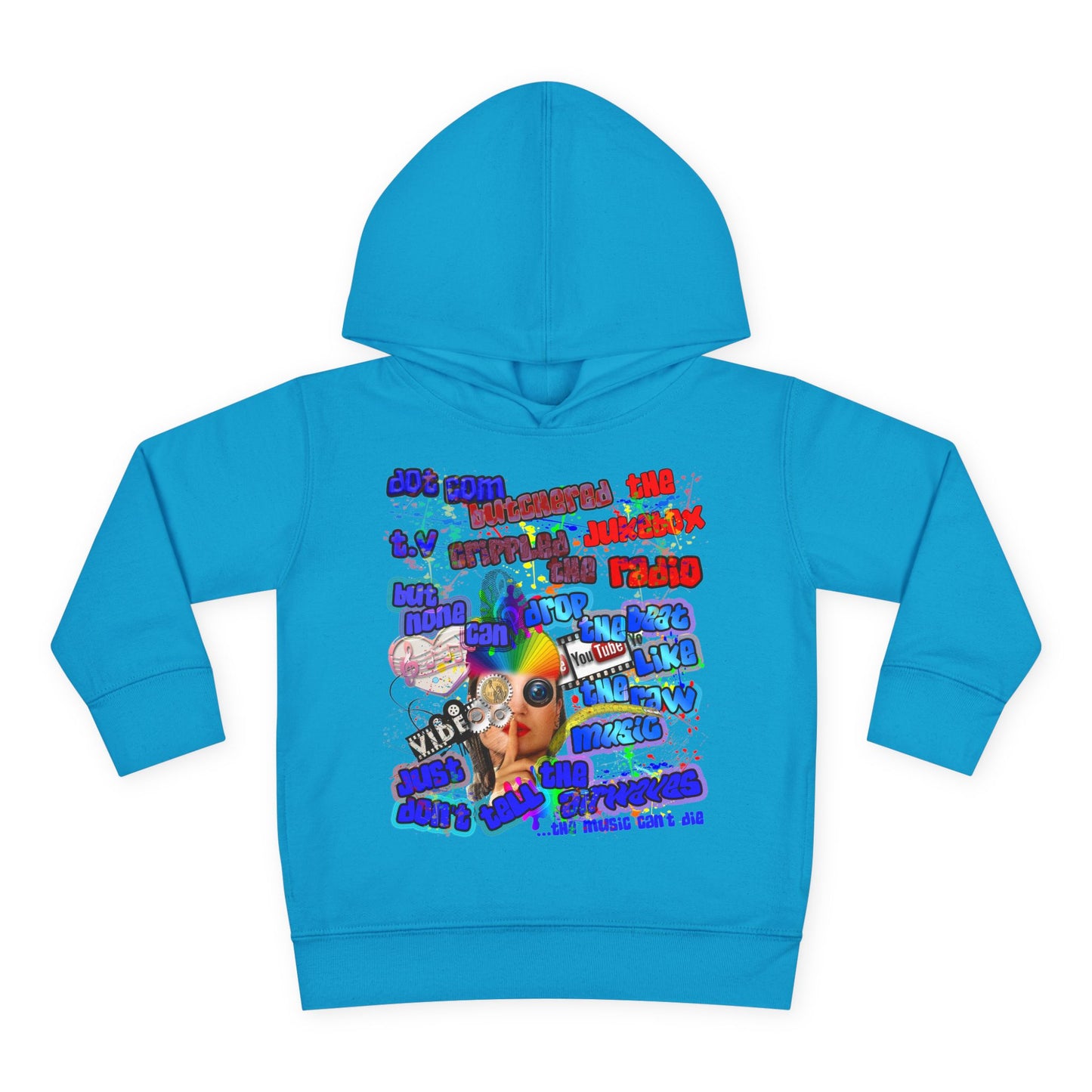 drop the beat - Toddler Pullover Fleece Hoodie