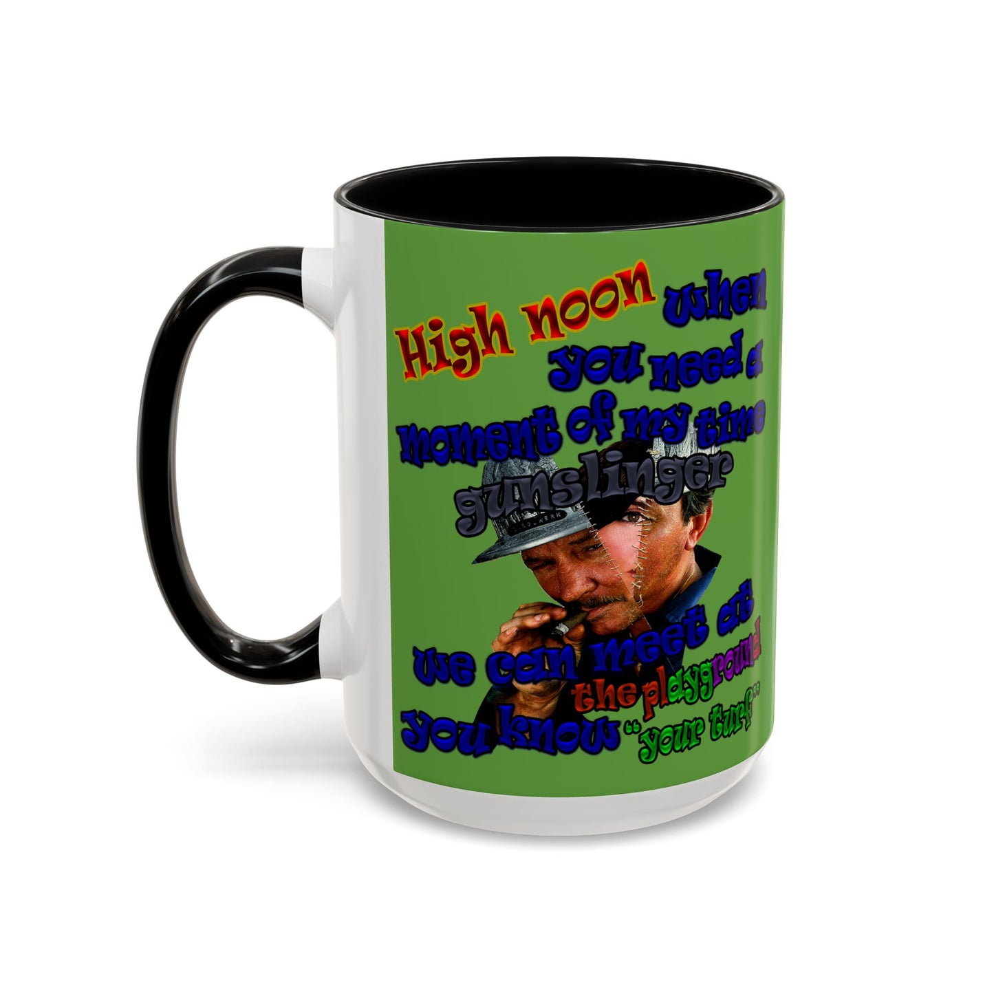high noon - Accent Mug (green)