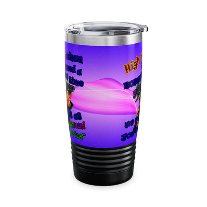 high noon - Ringneck Tumbler, 20oz (purple-pink wave)