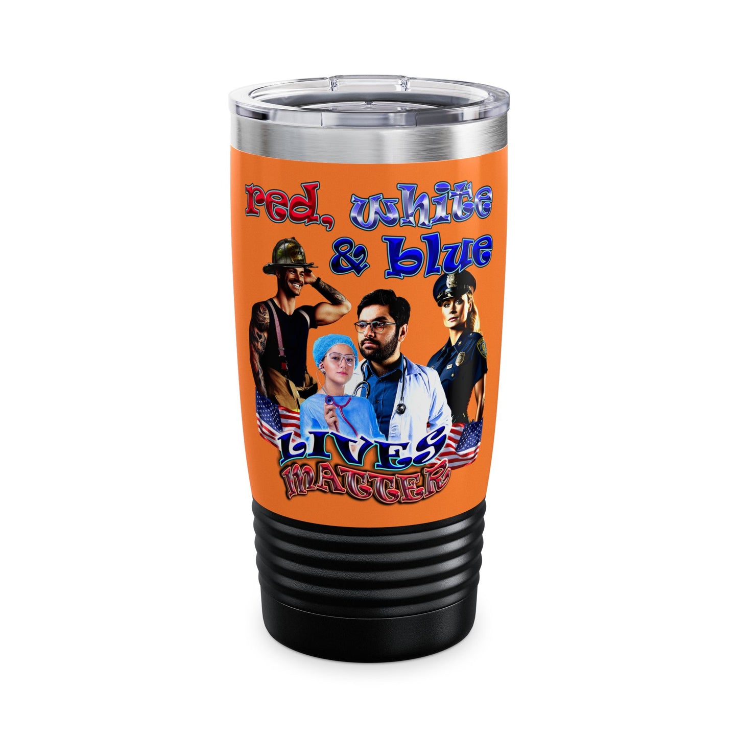 rw&b lives matter - Ringneck Tumbler, 20oz (crusta)