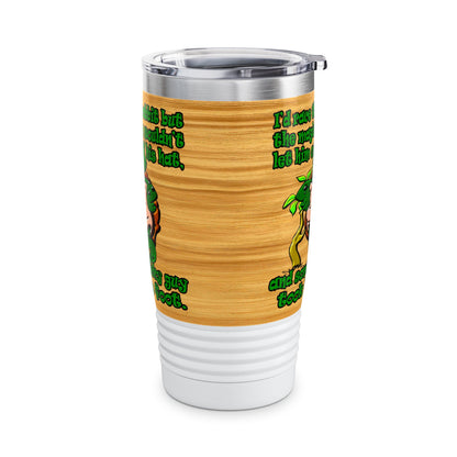 turtle race - Ringneck Tumbler, 20oz (butterscotch wood finish)