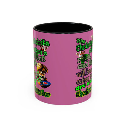 christmas spirits of boston - Accent Mug (light pink)