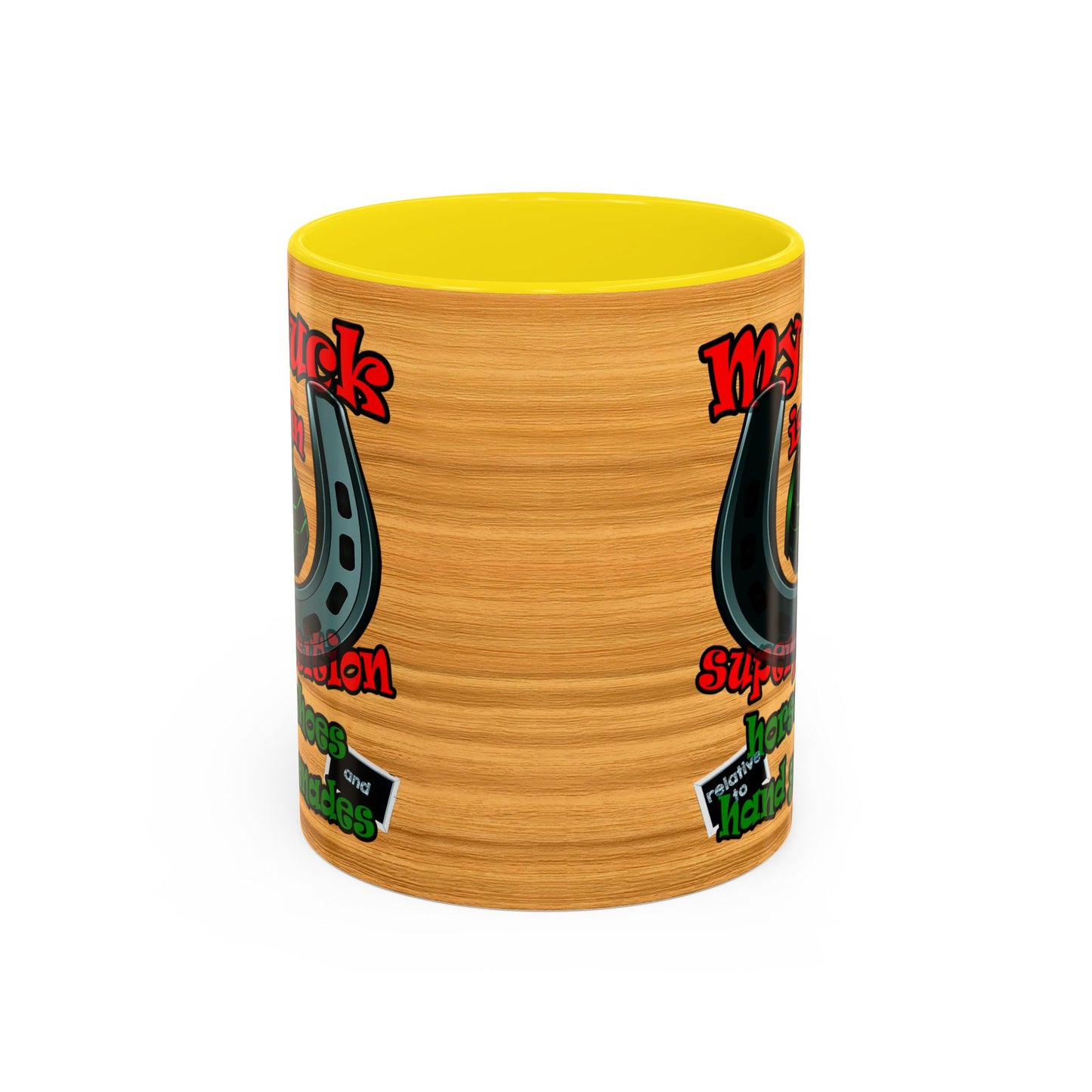 my luck - Accent Mug (butterscotch wood finish)