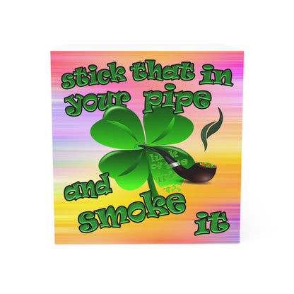 stick that in your pipe and smoke it - note cube (color blur)