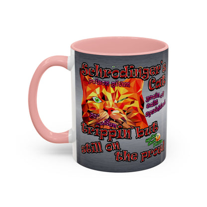 schrodinger's cat - Accent Mug (brushed nickel)