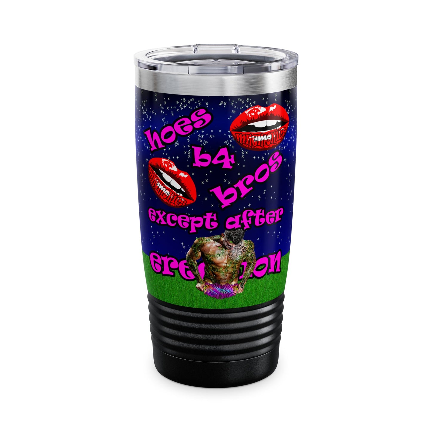 hoes b4 bros - Ringneck Tumbler, 20oz ('snoops' background)