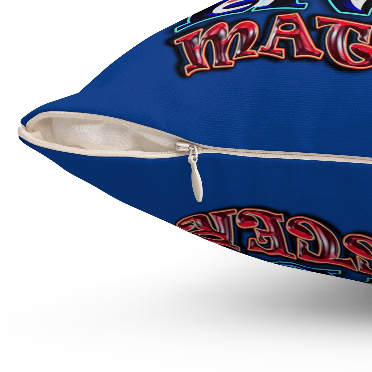 rw&b lives matter - Spun Polyester Square Pillow - (dark blue)