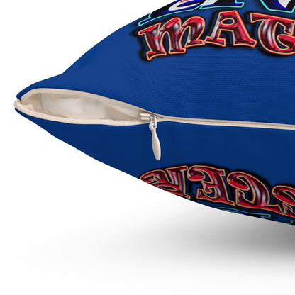 rw&b lives matter - Spun Polyester Square Pillow - (dark blue)