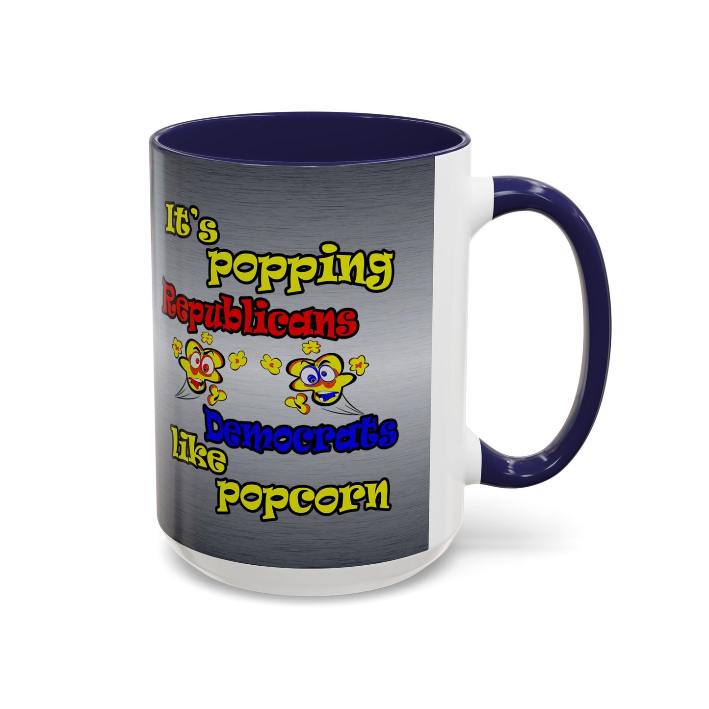 popping like popcorn - Accent Mug (brushed nickel)