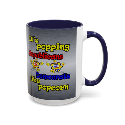 popping like popcorn - Accent Mug (brushed nickel)
