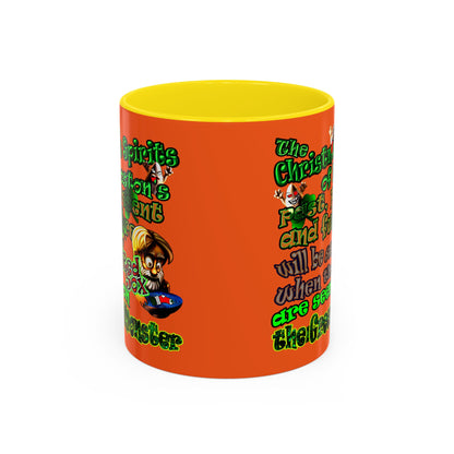 christmas spirits of boston - Accent Mug (orange)