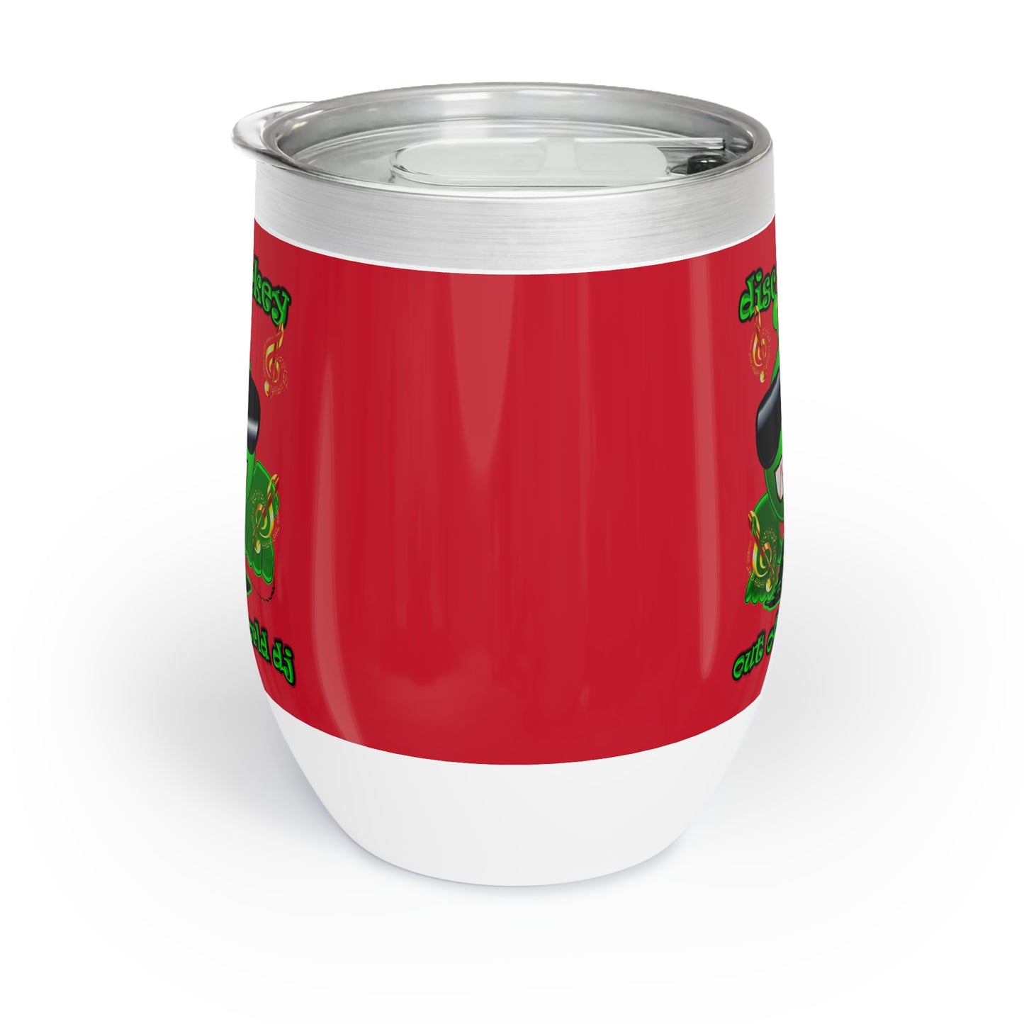 disc jockey - Chill Wine Tumbler (dark red)