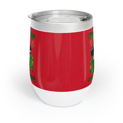 disc jockey - Chill Wine Tumbler (dark red)