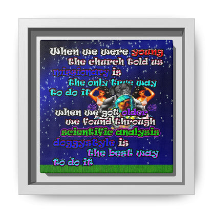 doggystyle - framed canvas art ('snoops' background)