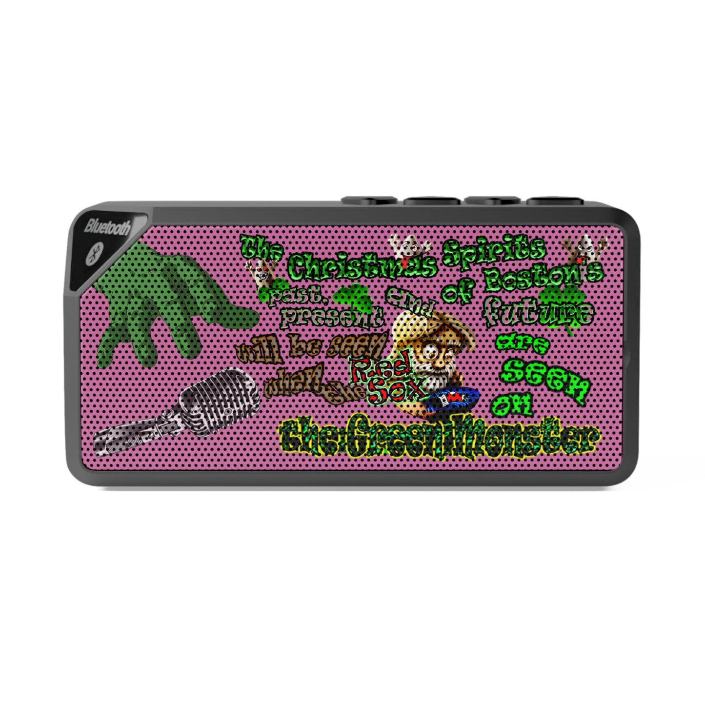 christmas spirits of boston - Jabba Bluetooth Speaker (light pink)