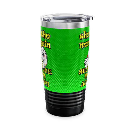 shoot the moon again - Ringneck Tumbler, 20oz (logo green)