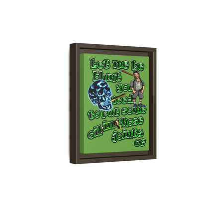 og - framed canvas art (green)