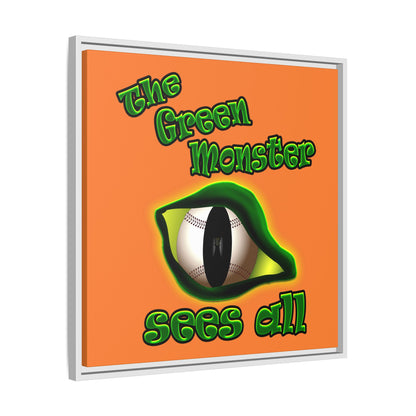green monster - framed canvas art (crusta)