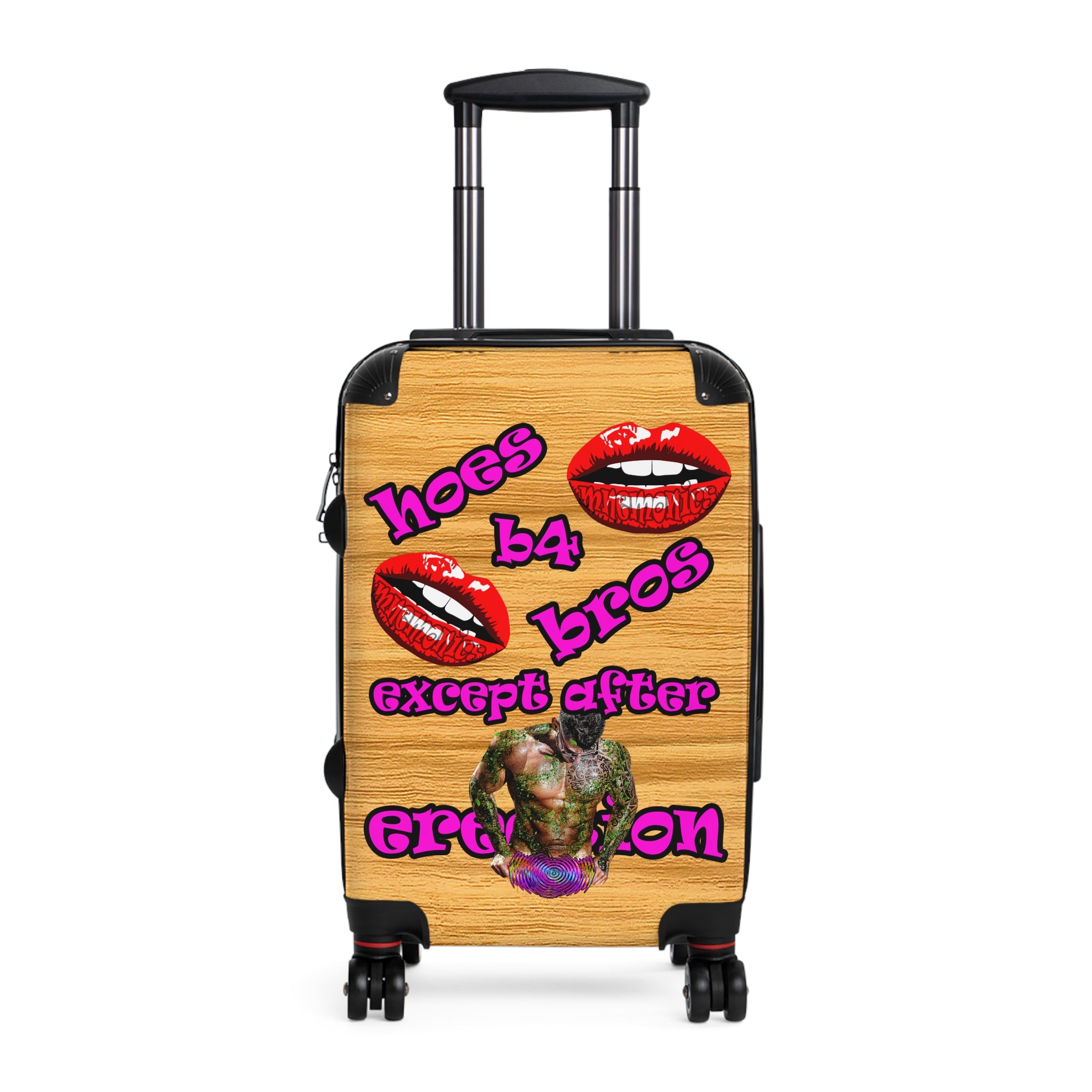 hoes b4 bros - Suitcase (butterscotch wood finish)