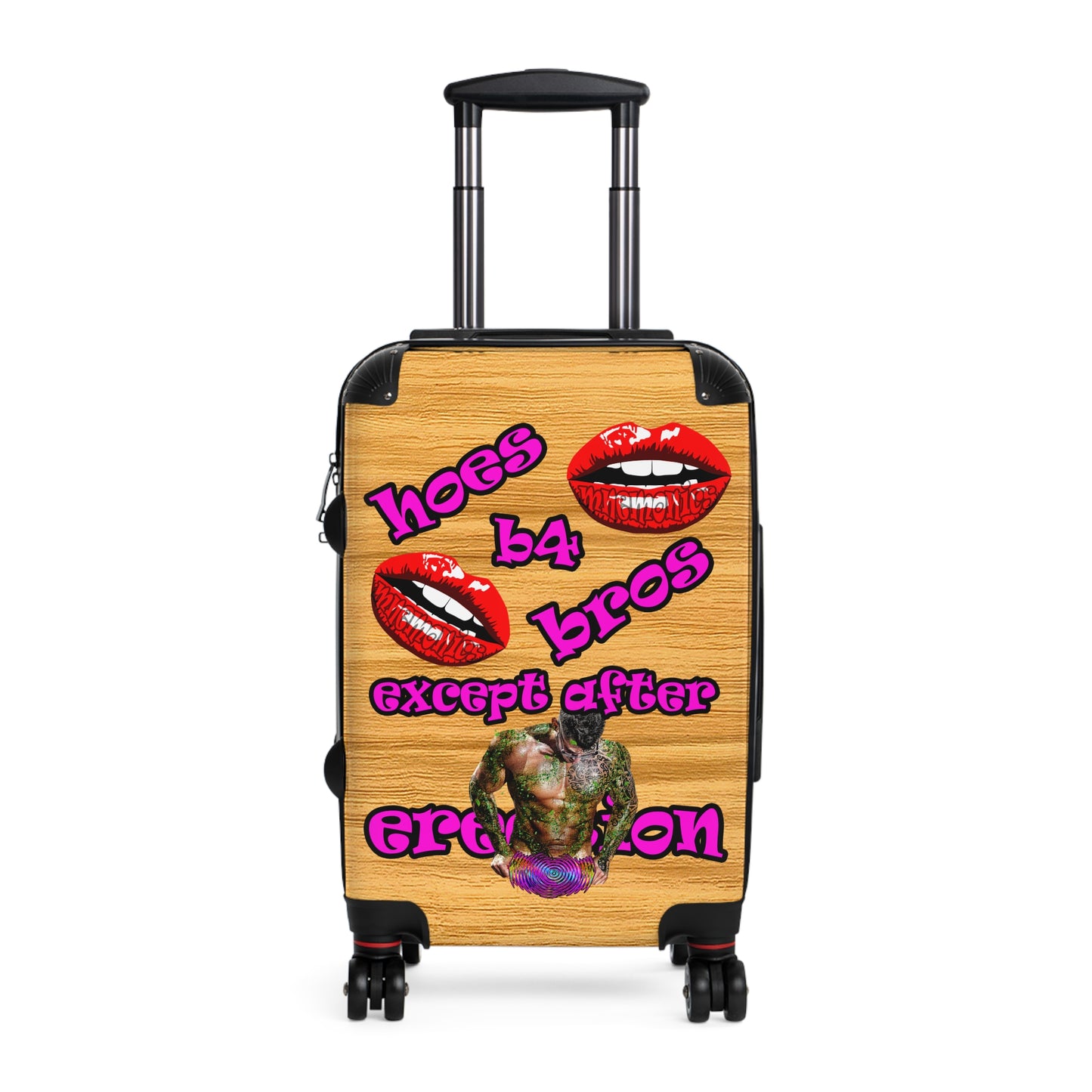 hoes b4 bros - Suitcase (butterscotch wood finish)