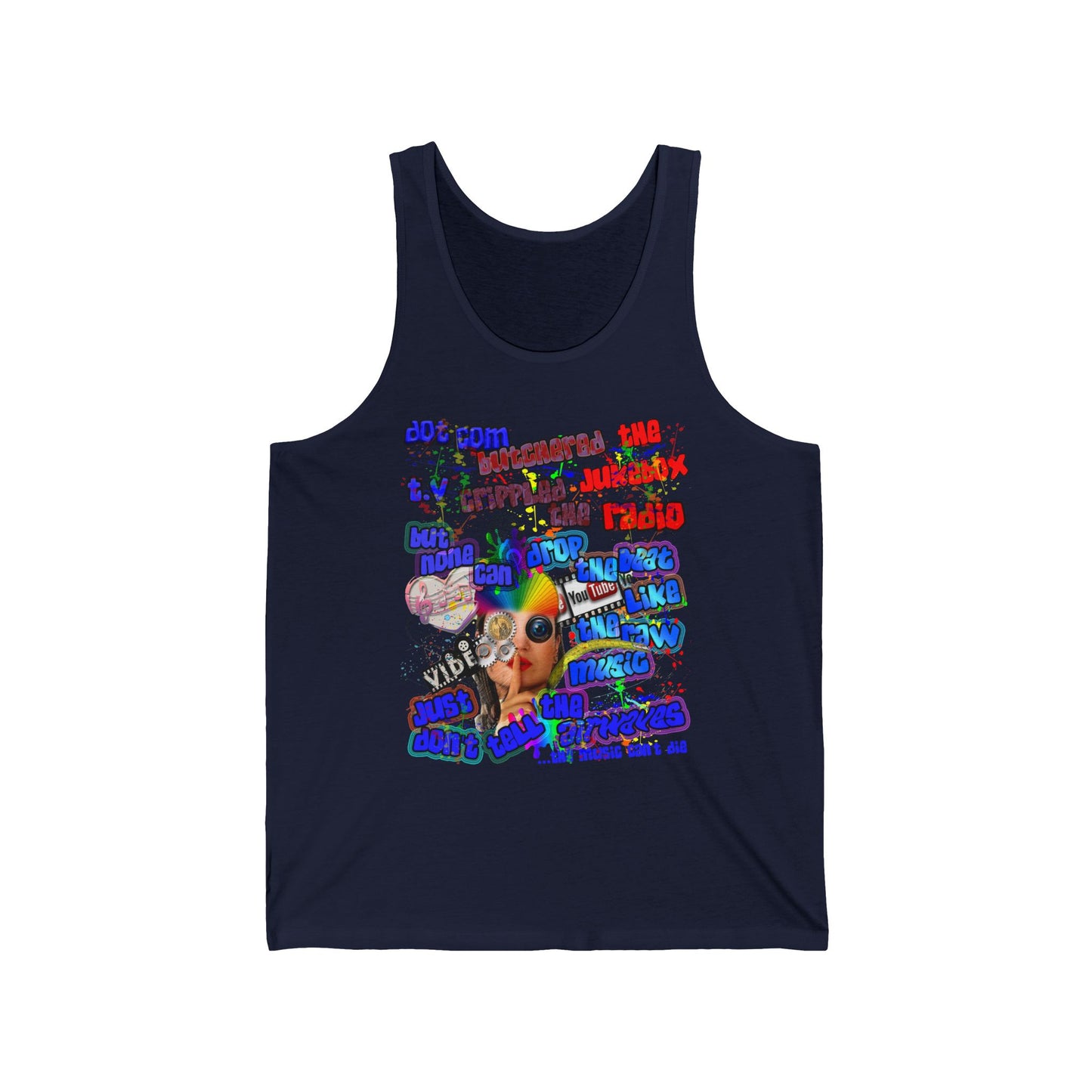 drop the beat - Unisex Jersey Tank