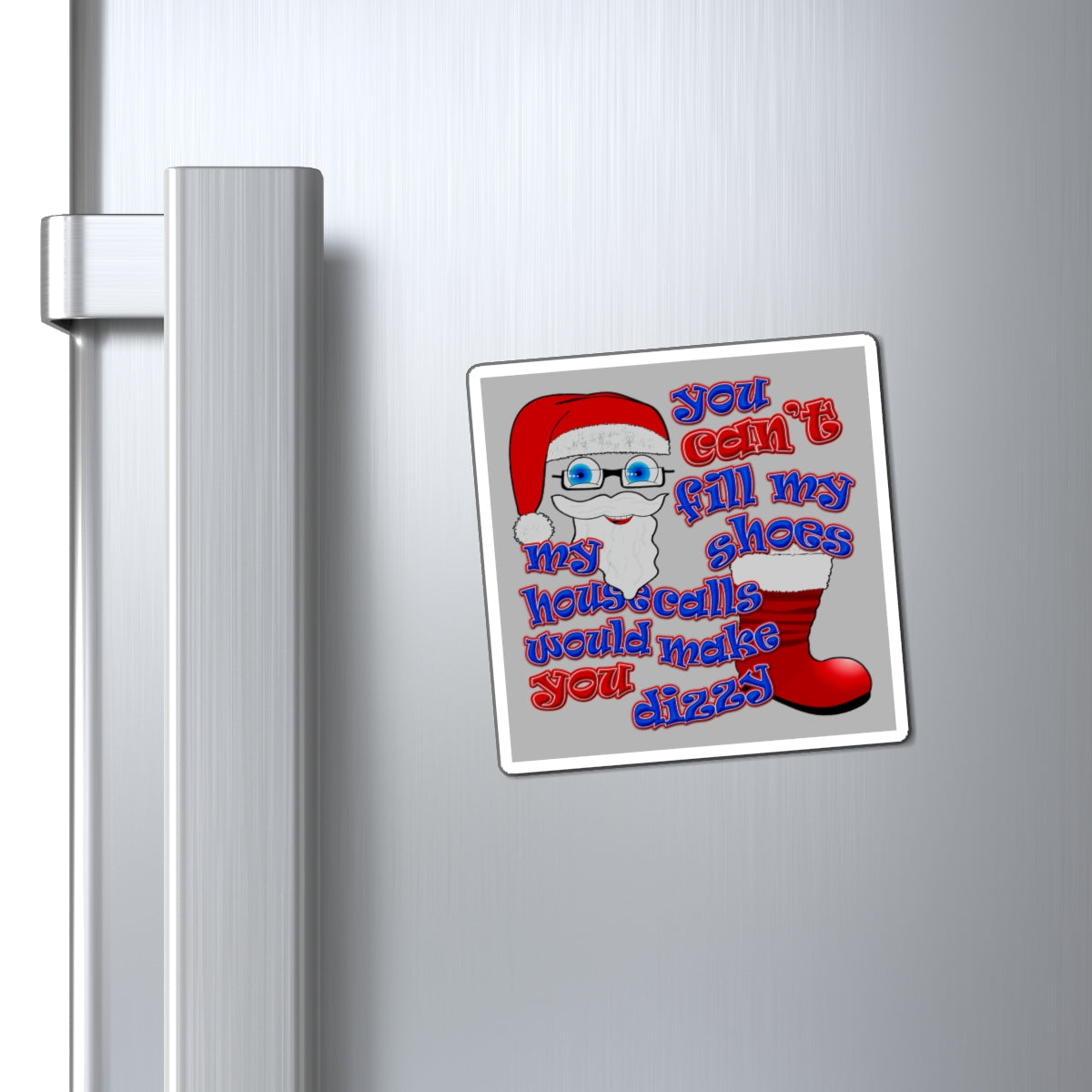 santa's shoes - Magnets - (light grey)