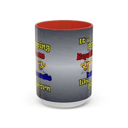 popping like popcorn - Accent Mug (brushed nickel)