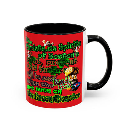 christmas spirits of boston - Accent Mug (red)
