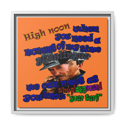 high noon - framed canvas art (crusta)