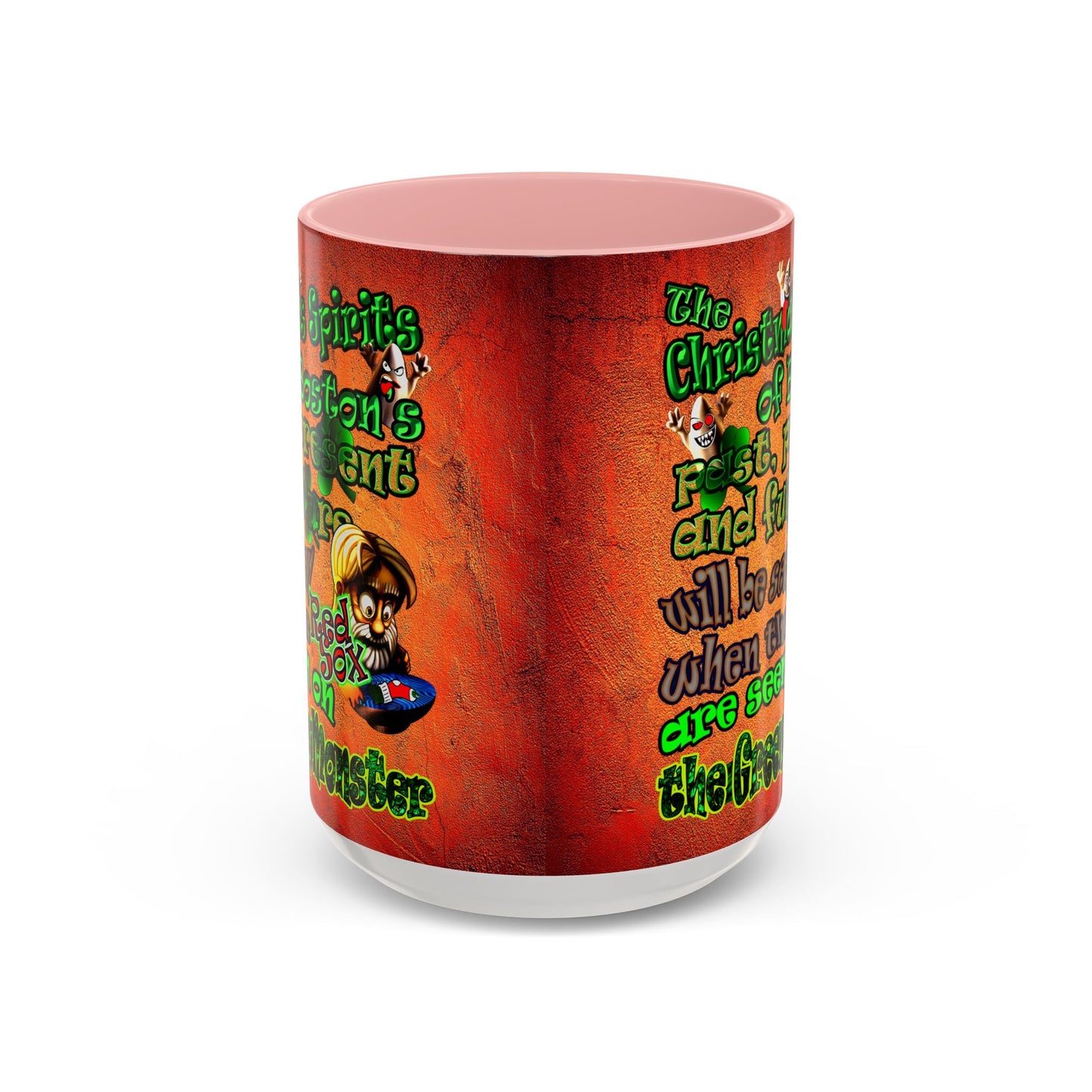 christmas spirits of boston - Accent Mug (burnt orange)