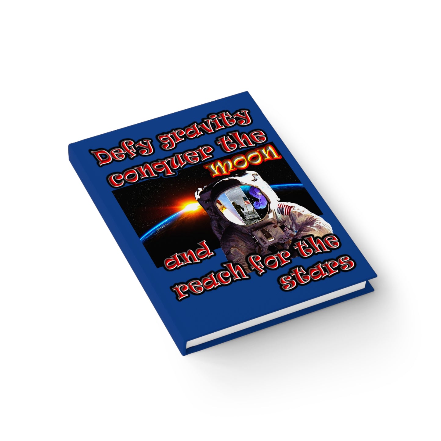 defy conquer reach - journal-blank (dark blue)
