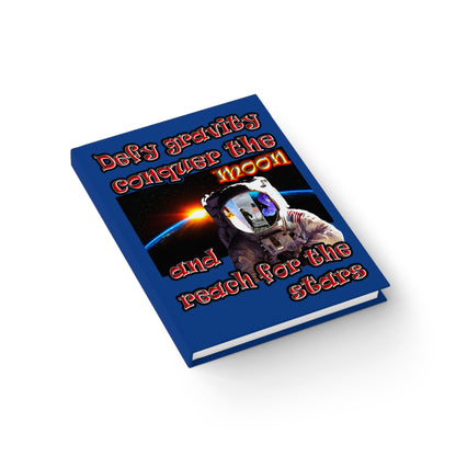 defy conquer reach - journal-blank (dark blue)