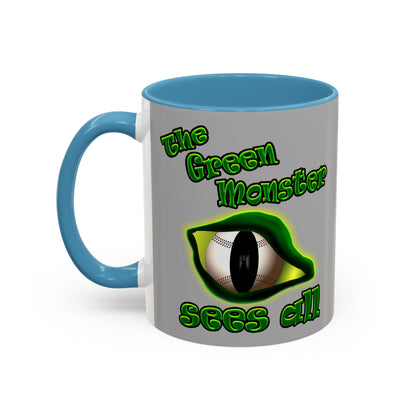 green monster - Accent Mug (light grey)
