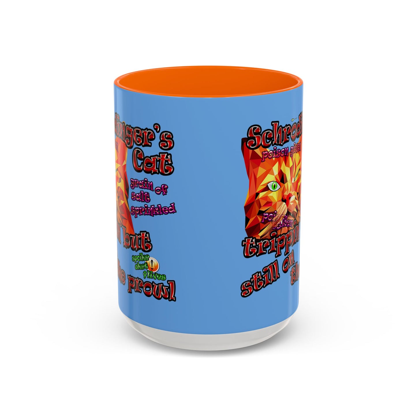 schrodinger's cat - Accent Mug (light blue)
