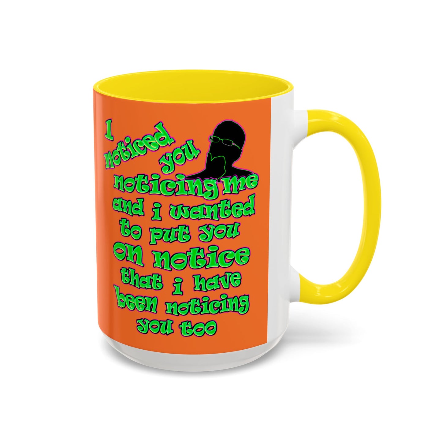 noticed you noticing - Accent Mug (crusta)