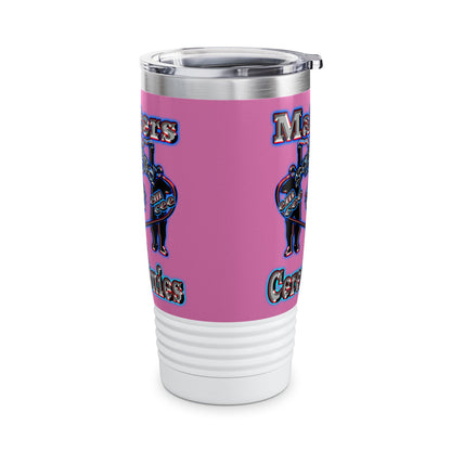 em cee squared - Ringneck Tumbler, 20oz (light pink)
