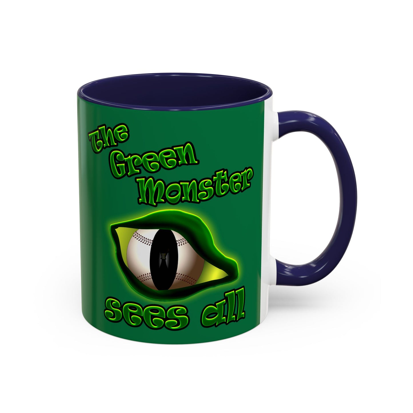 green monster - Accent Mug (dark green)