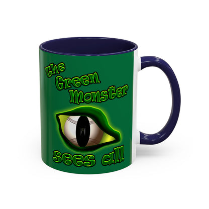 green monster - Accent Mug (dark green)