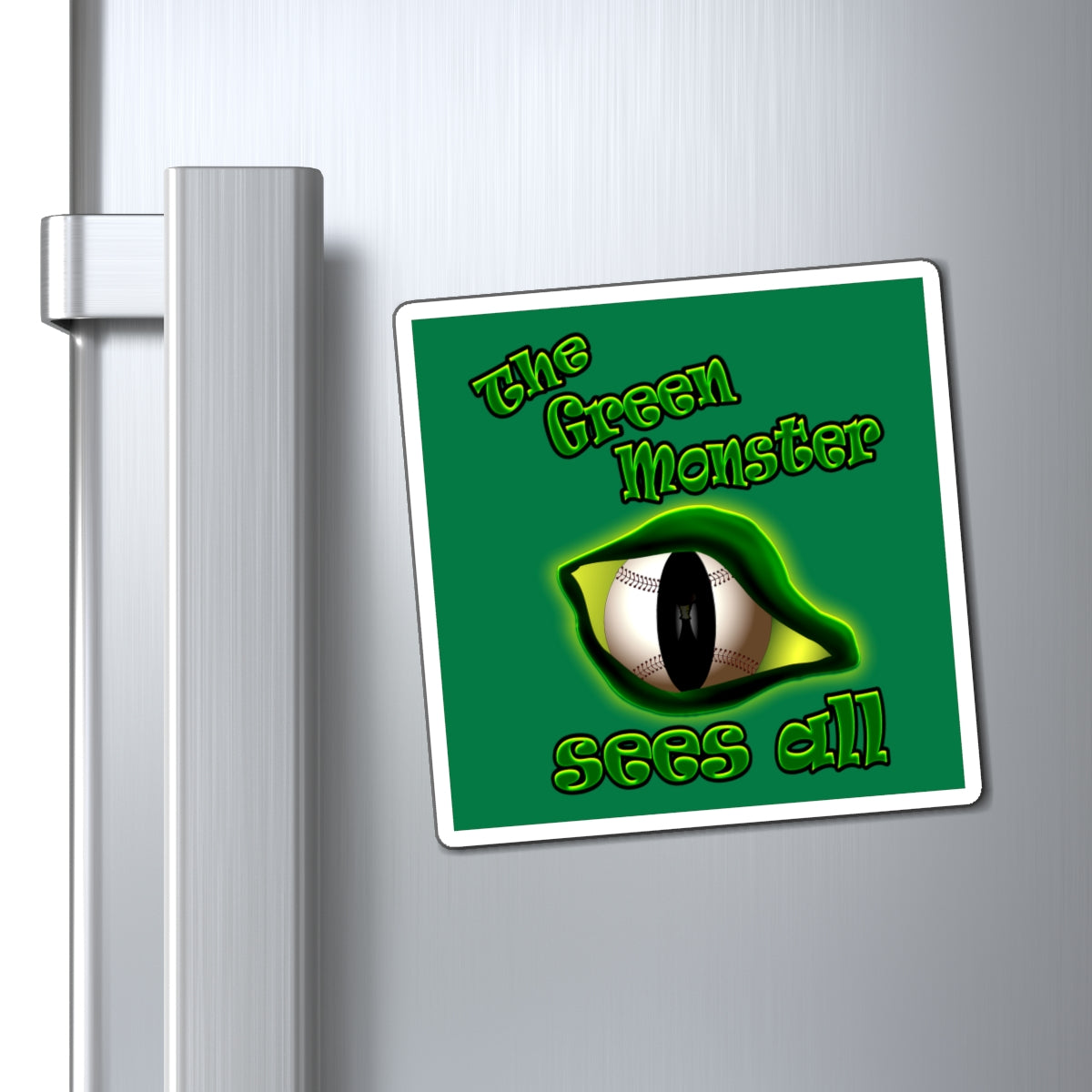 green monster - Magnets - (dark green)