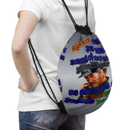 high noon - Drawstring Bag (brushed nickel)