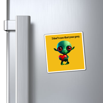 I don't care that your grey - Magnets - (yellow)