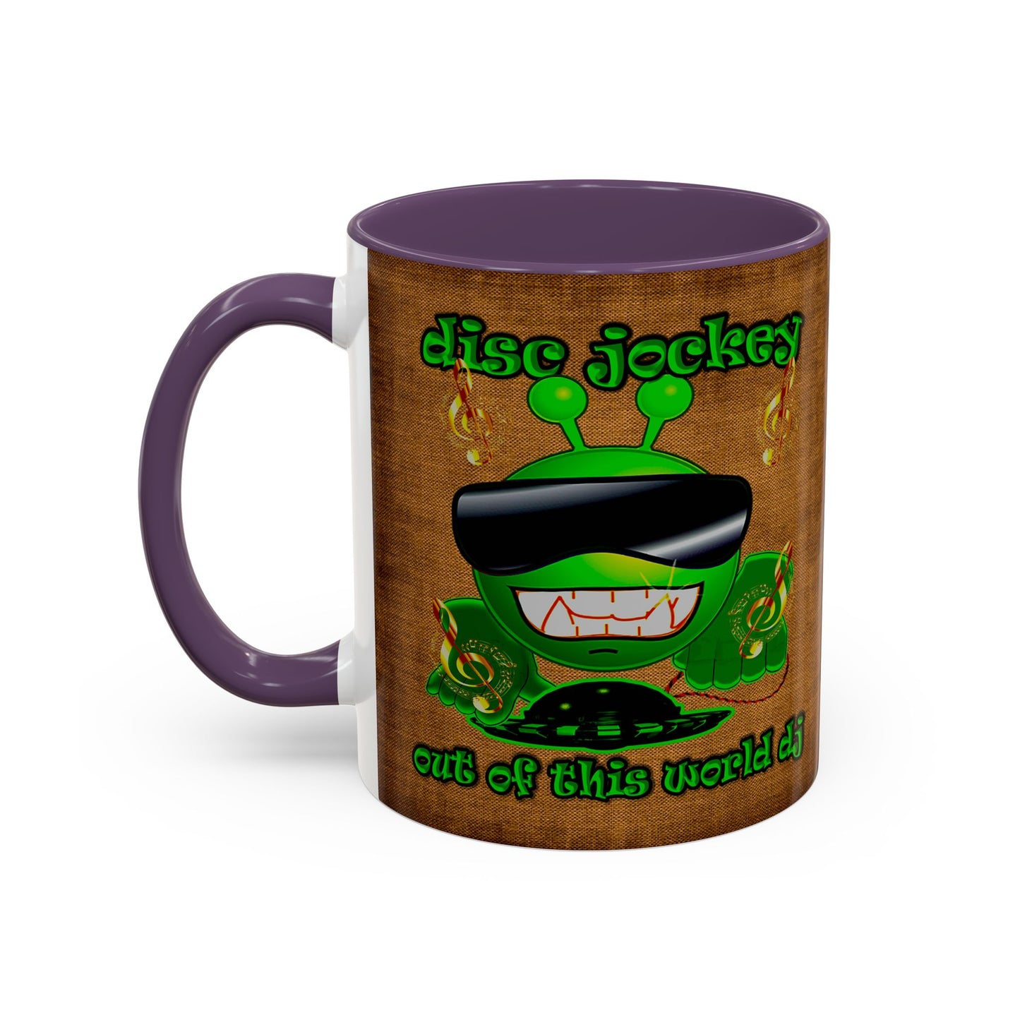 disc jockey - Accent Mug (brown papyrus)