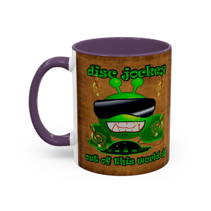 disc jockey - Accent Mug (brown papyrus)