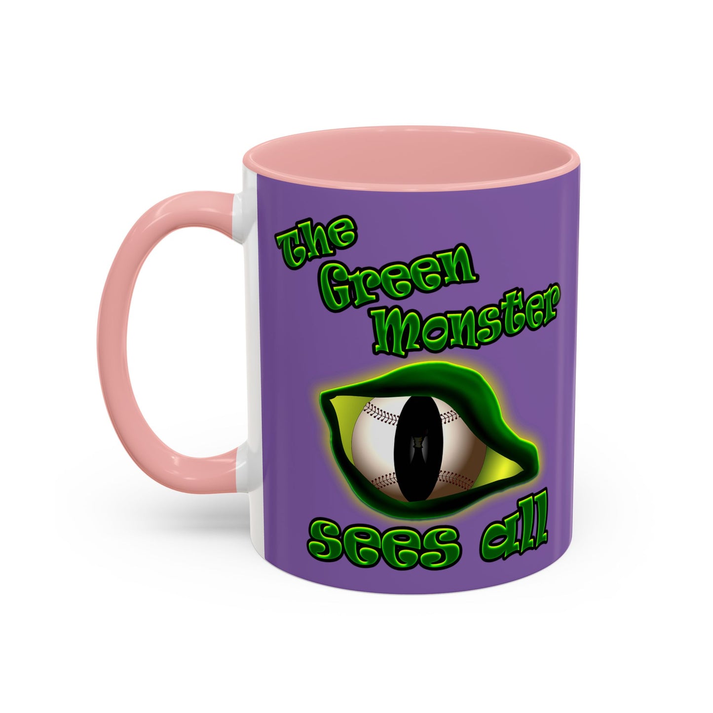green monster - Accent Mug (light purple)