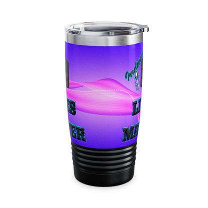 irrelevant - Ringneck Tumbler, 20oz (purple-pink wave)