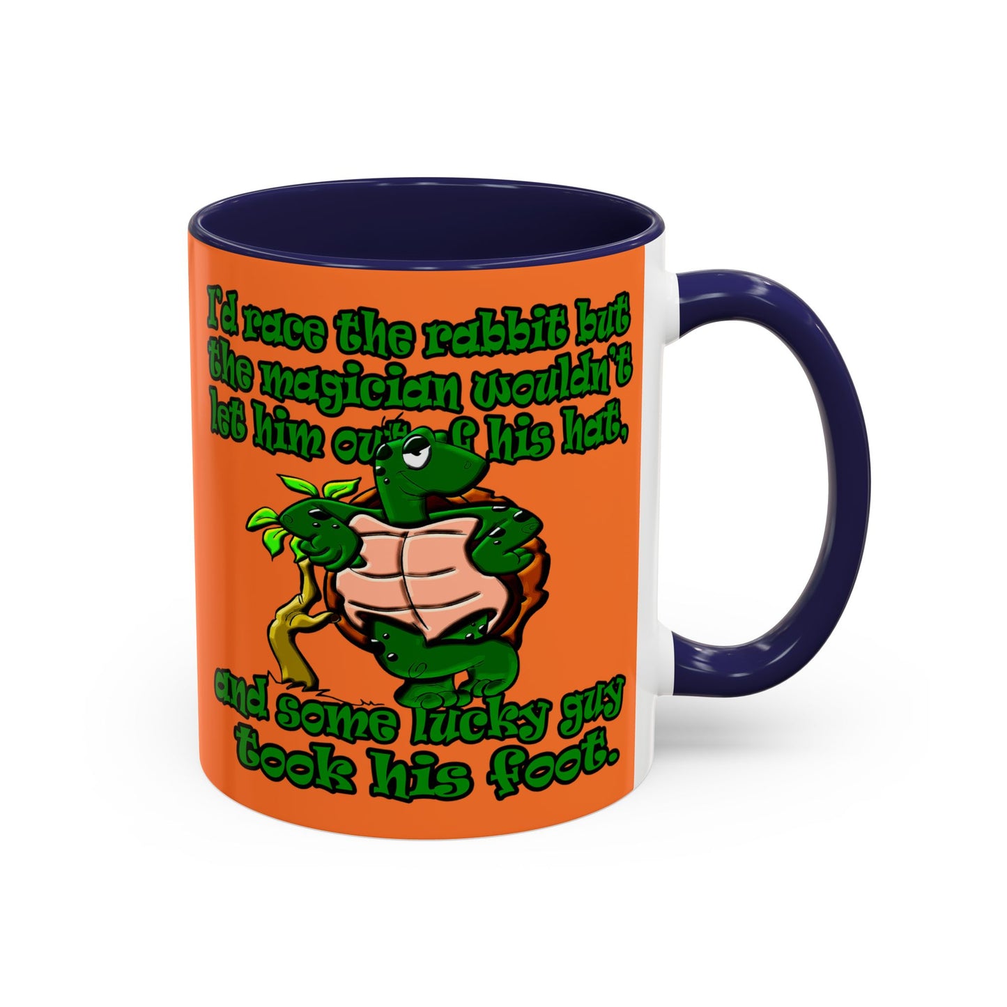 turtle race - Accent Mug (crusta)
